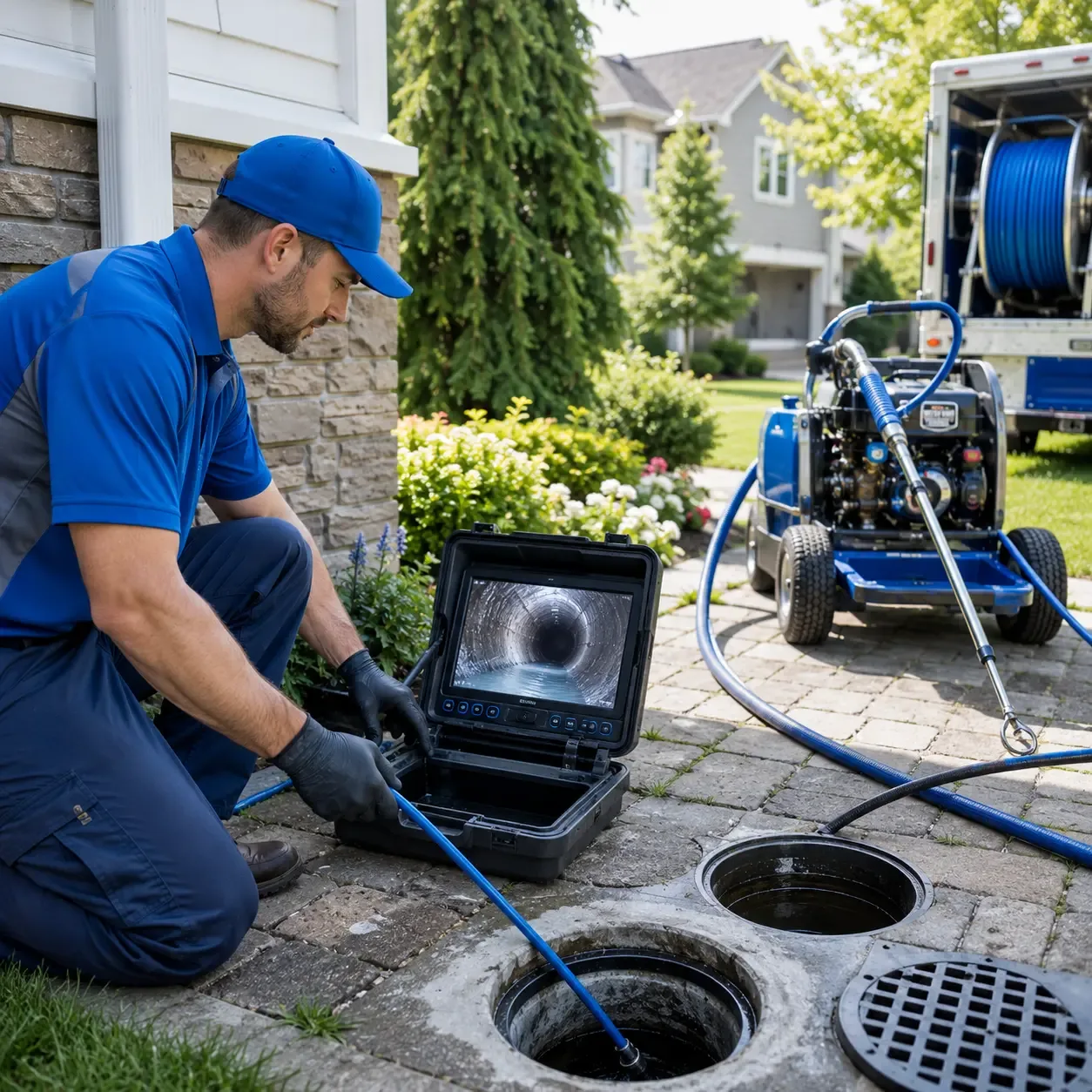 Outdoor drain cleaning professionals serving Troy, TX