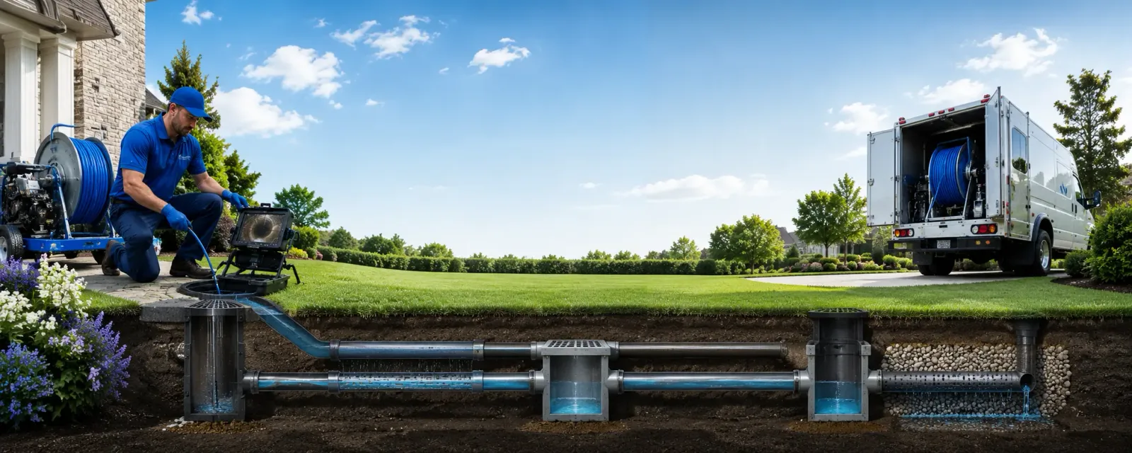 Outdoor drain cleaning information for Troy, TX